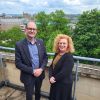 Photo of Philip Walker, Head of Culture & Creative Industries at Bristol City Council, and Esther Dermott, Pro Vice-Chancellor and Executive Dean, Arts Law and Social Sciences at University of Bristol. Image courtesy Bristol UNESCO City of Film
