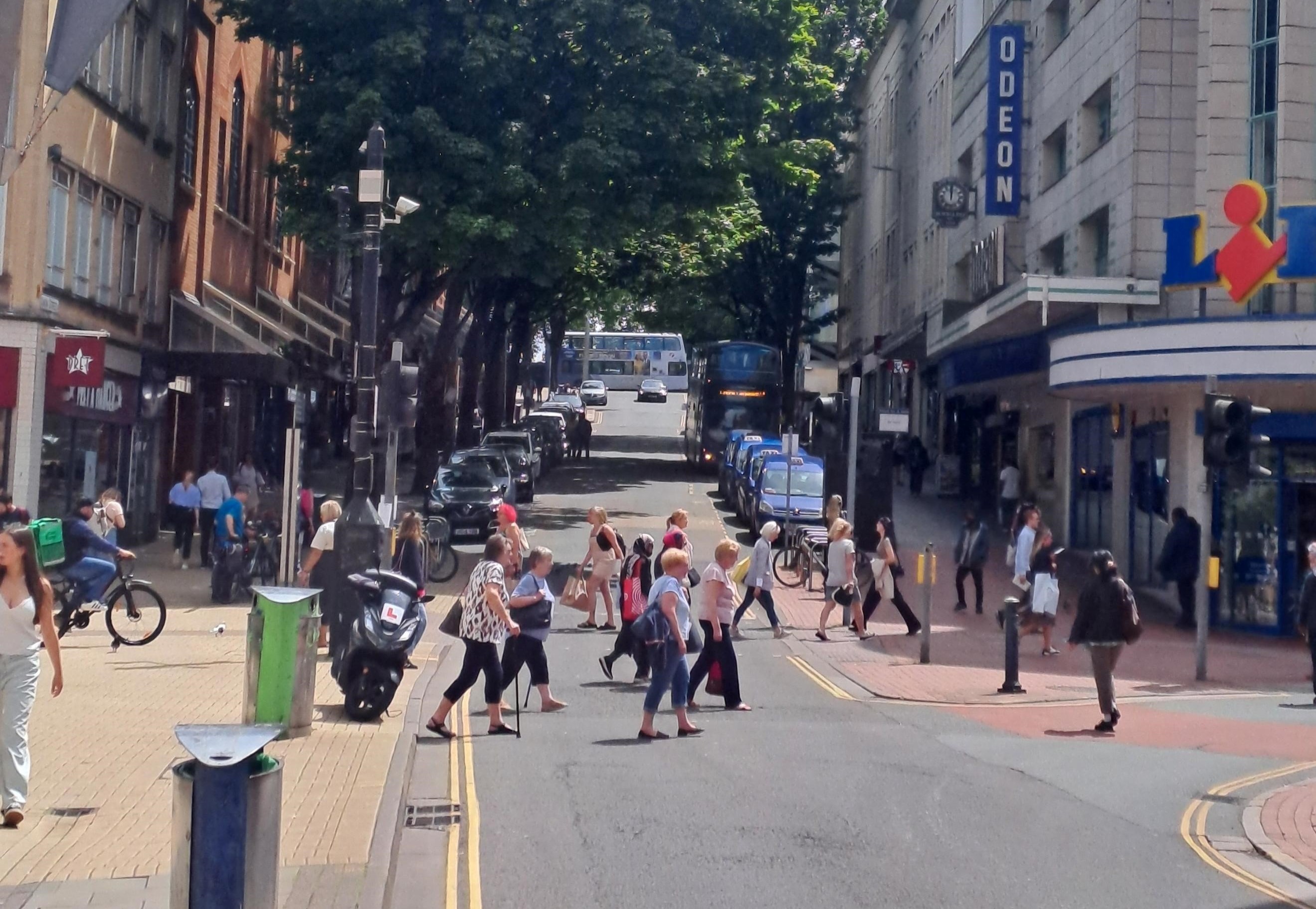 A bustling city street