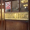 Graphic showing a door with Bristol Library on a brass plate.