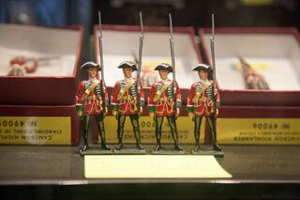 Toy soldiers on a table
